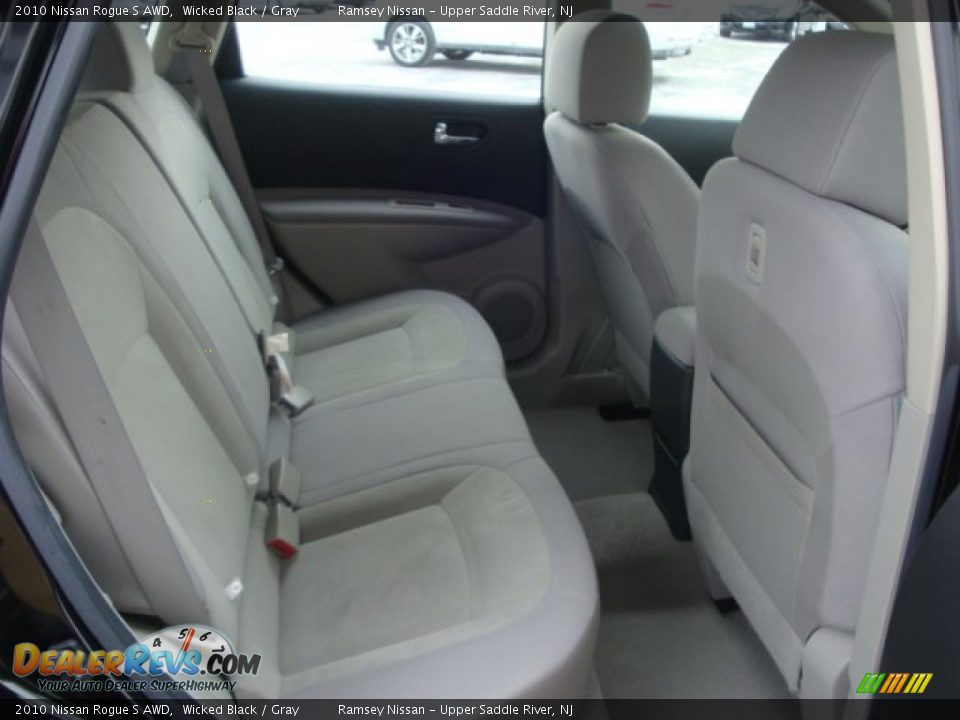2010 Nissan Rogue S AWD Wicked Black / Gray Photo #17
