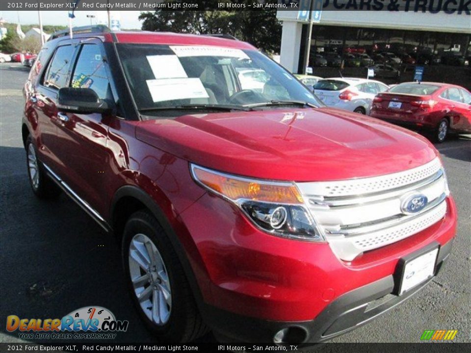 2012 Ford Explorer XLT Red Candy Metallic / Medium Light Stone Photo #1