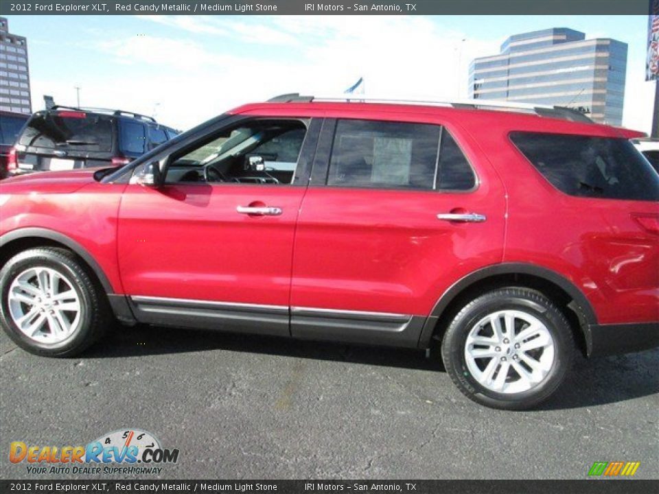 2012 Ford Explorer XLT Red Candy Metallic / Medium Light Stone Photo #3