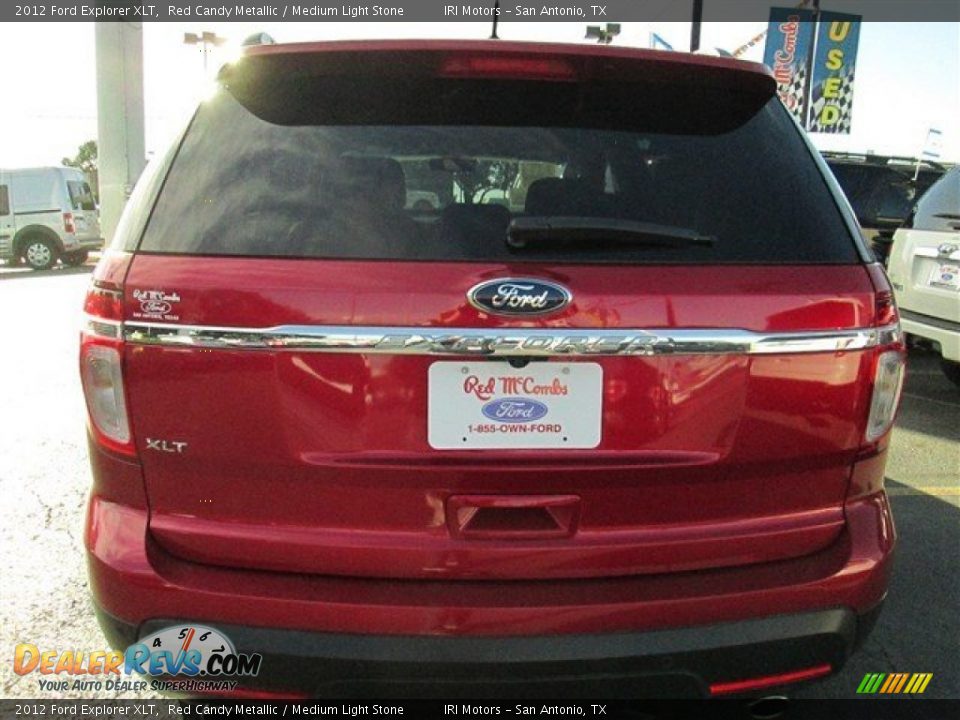 2012 Ford Explorer XLT Red Candy Metallic / Medium Light Stone Photo #5