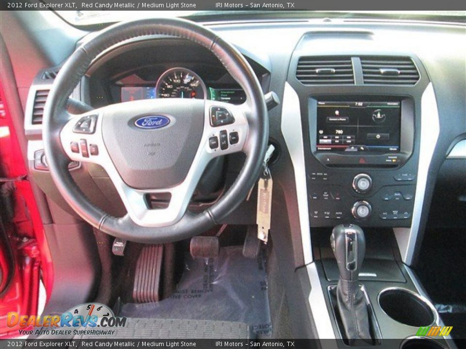 2012 Ford Explorer XLT Red Candy Metallic / Medium Light Stone Photo #9