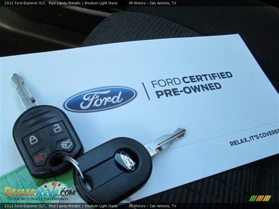2012 Ford Explorer XLT Red Candy Metallic / Medium Light Stone Photo #24