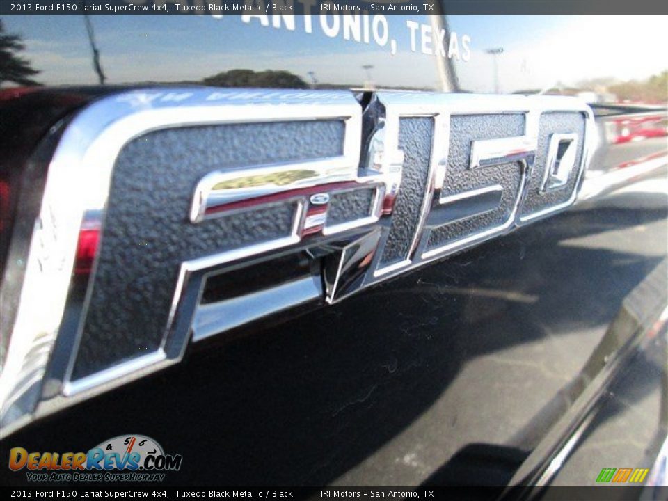 2013 Ford F150 Lariat SuperCrew 4x4 Tuxedo Black Metallic / Black Photo #6