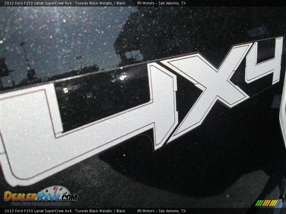 2013 Ford F150 Lariat SuperCrew 4x4 Tuxedo Black Metallic / Black Photo #15