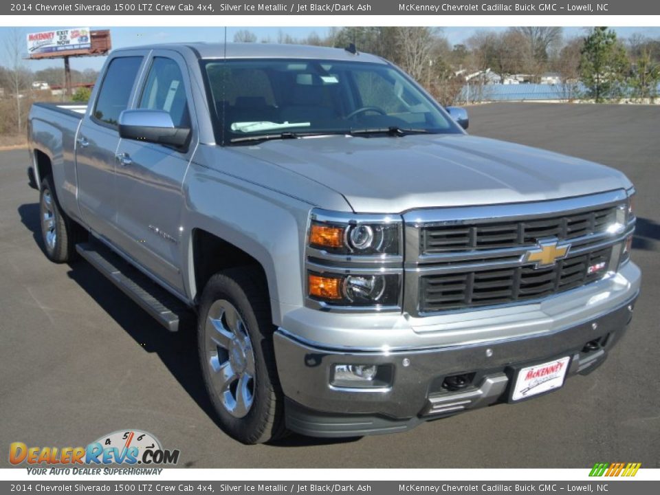 2014 Chevrolet Silverado 1500 LTZ Crew Cab 4x4 Silver Ice Metallic / Jet Black/Dark Ash Photo #1