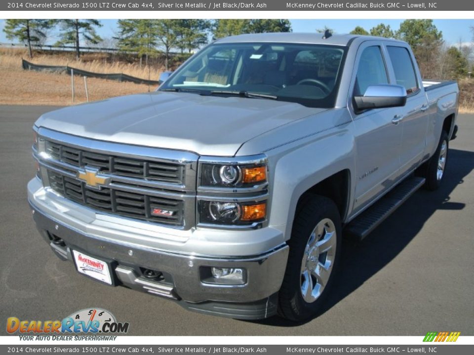 2014 Chevrolet Silverado 1500 LTZ Crew Cab 4x4 Silver Ice Metallic / Jet Black/Dark Ash Photo #2