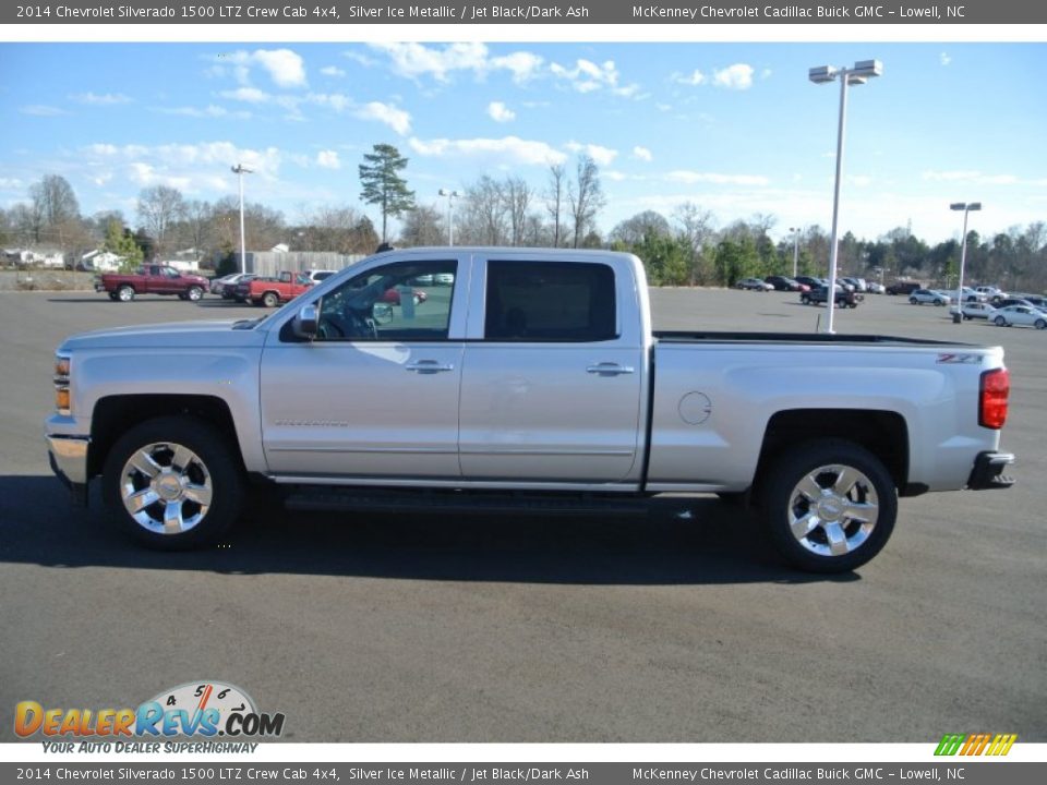 2014 Chevrolet Silverado 1500 LTZ Crew Cab 4x4 Silver Ice Metallic / Jet Black/Dark Ash Photo #3