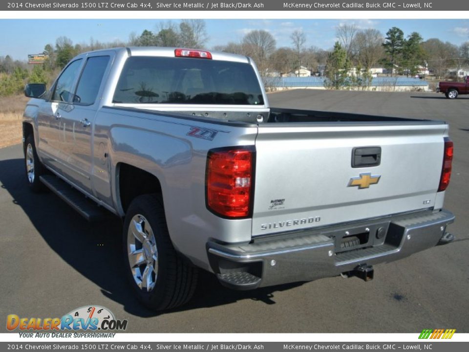 2014 Chevrolet Silverado 1500 LTZ Crew Cab 4x4 Silver Ice Metallic / Jet Black/Dark Ash Photo #4