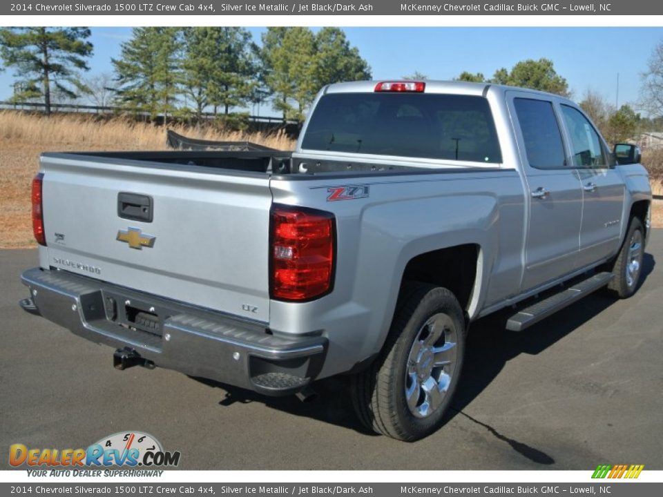 2014 Chevrolet Silverado 1500 LTZ Crew Cab 4x4 Silver Ice Metallic / Jet Black/Dark Ash Photo #5