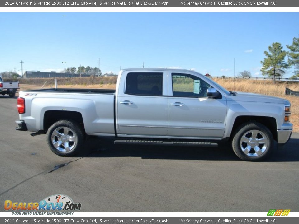 2014 Chevrolet Silverado 1500 LTZ Crew Cab 4x4 Silver Ice Metallic / Jet Black/Dark Ash Photo #6