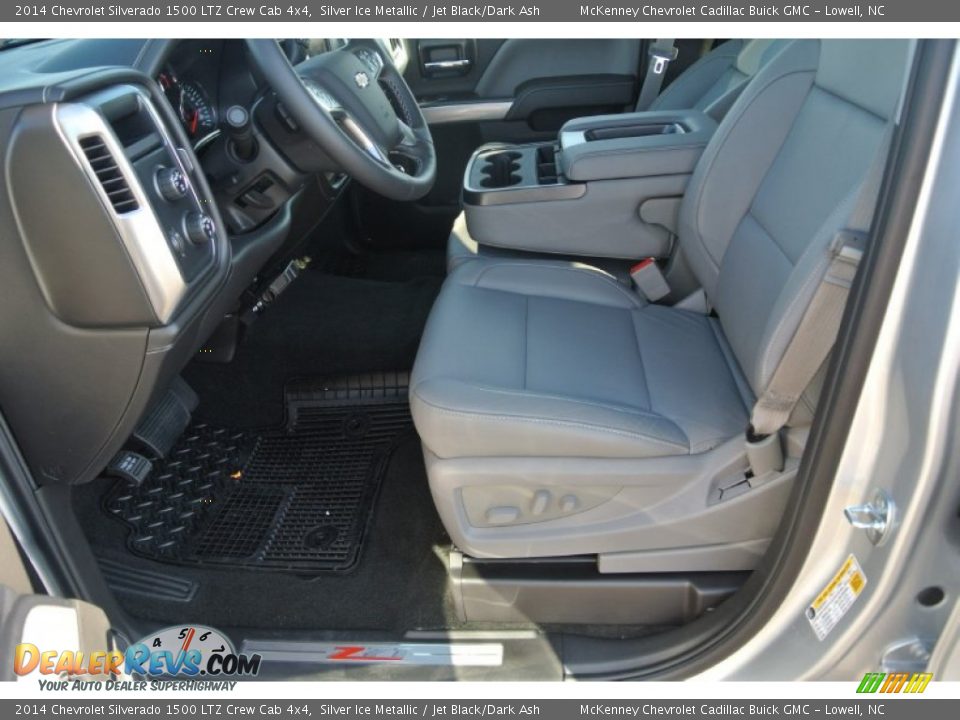 2014 Chevrolet Silverado 1500 LTZ Crew Cab 4x4 Silver Ice Metallic / Jet Black/Dark Ash Photo #8