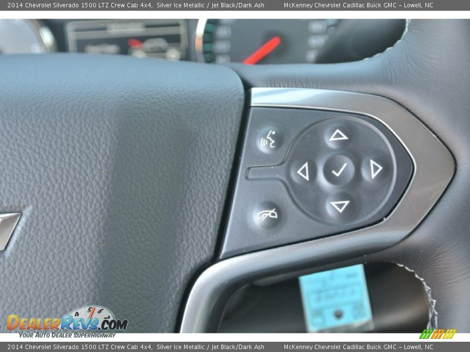 2014 Chevrolet Silverado 1500 LTZ Crew Cab 4x4 Silver Ice Metallic / Jet Black/Dark Ash Photo #14