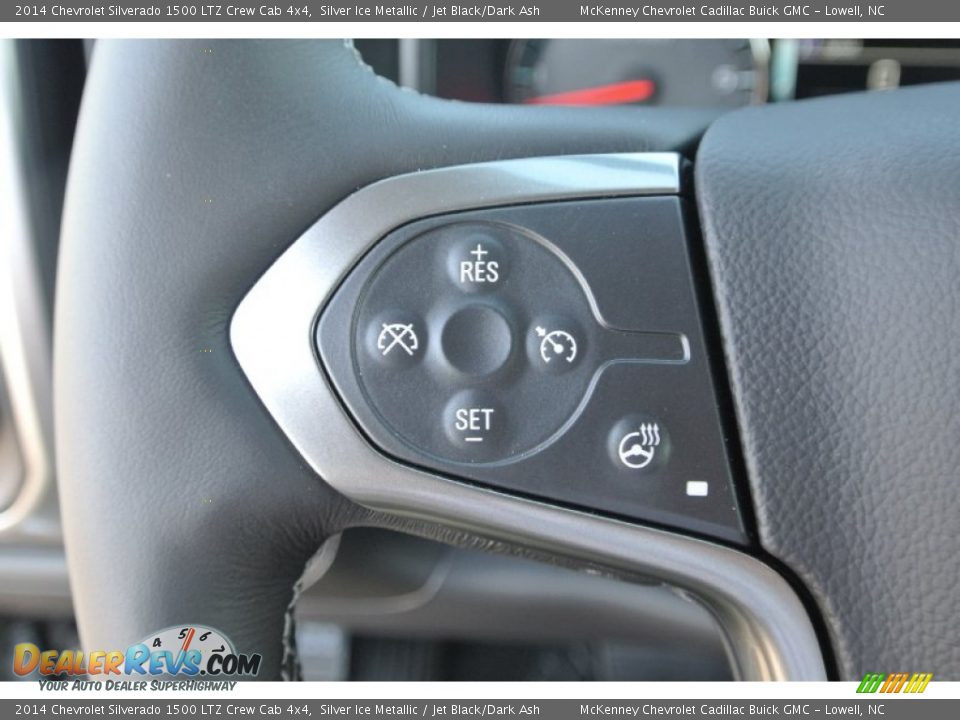 2014 Chevrolet Silverado 1500 LTZ Crew Cab 4x4 Silver Ice Metallic / Jet Black/Dark Ash Photo #15