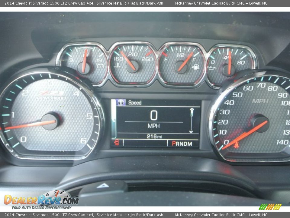 2014 Chevrolet Silverado 1500 LTZ Crew Cab 4x4 Silver Ice Metallic / Jet Black/Dark Ash Photo #16