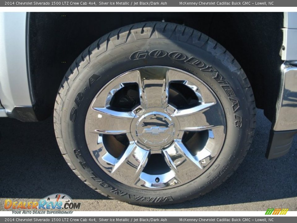2014 Chevrolet Silverado 1500 LTZ Crew Cab 4x4 Silver Ice Metallic / Jet Black/Dark Ash Photo #21