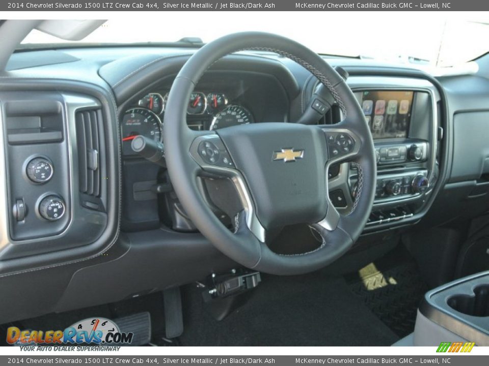 2014 Chevrolet Silverado 1500 LTZ Crew Cab 4x4 Silver Ice Metallic / Jet Black/Dark Ash Photo #23