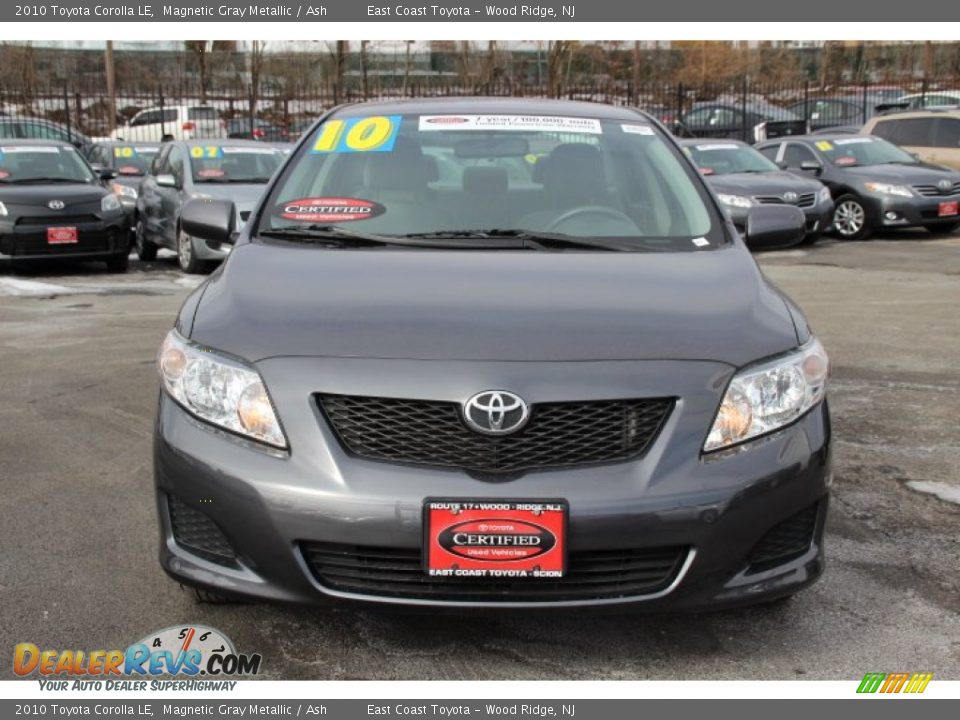 2010 Toyota Corolla LE Magnetic Gray Metallic / Ash Photo #2