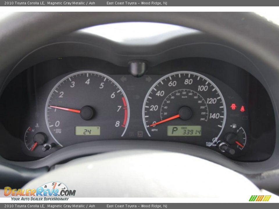 2010 Toyota Corolla LE Magnetic Gray Metallic / Ash Photo #14