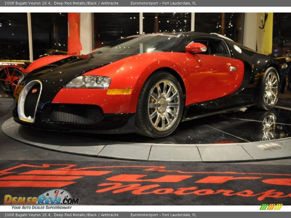 2008 Bugatti Veyron 16.4 Deep Red Metallic/Black / Anthracite Photo #3