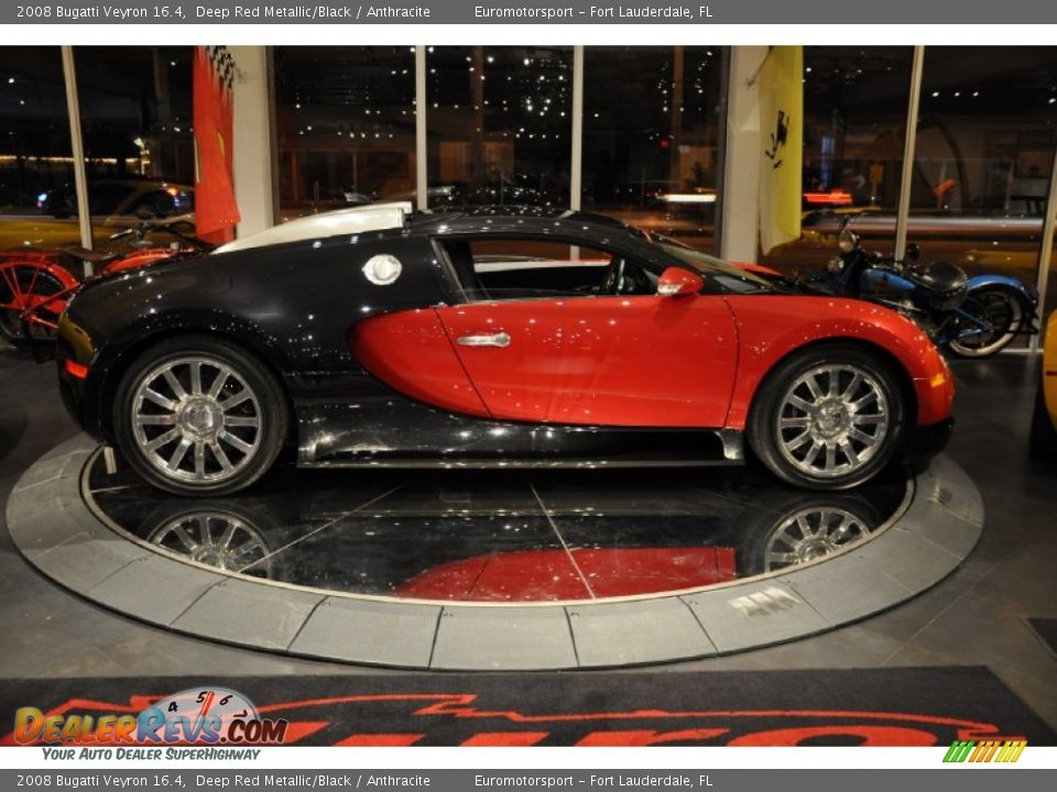 2008 Bugatti Veyron 16.4 Deep Red Metallic/Black / Anthracite Photo #8