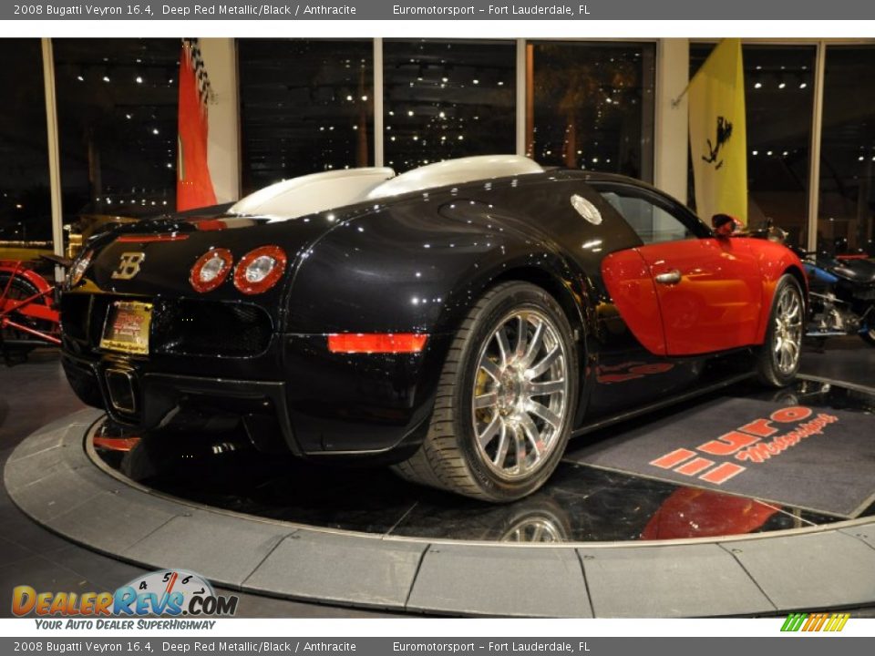 2008 Bugatti Veyron 16.4 Deep Red Metallic/Black / Anthracite Photo #11