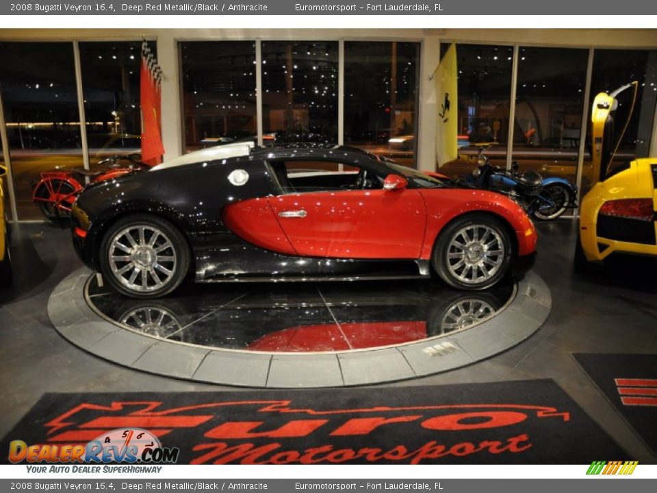 2008 Bugatti Veyron 16.4 Deep Red Metallic/Black / Anthracite Photo #13