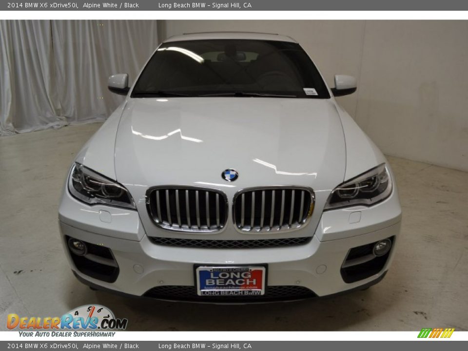 2014 BMW X6 xDrive50i Alpine White / Black Photo #4