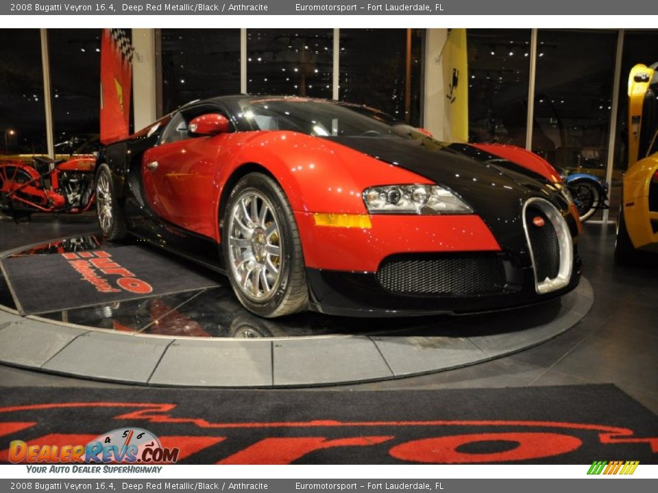 2008 Bugatti Veyron 16.4 Deep Red Metallic/Black / Anthracite Photo #14