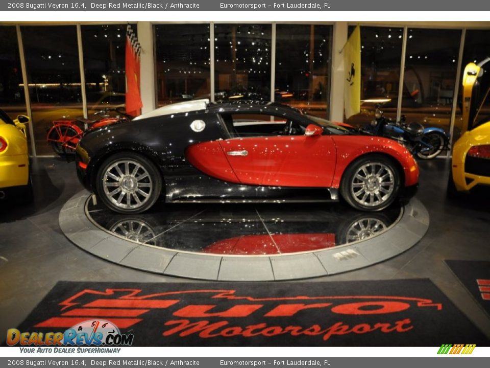 2008 Bugatti Veyron 16.4 Deep Red Metallic/Black / Anthracite Photo #16