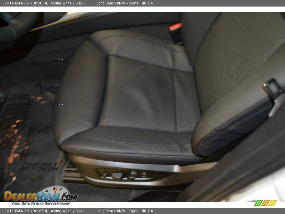 2014 BMW X6 xDrive50i Alpine White / Black Photo #7