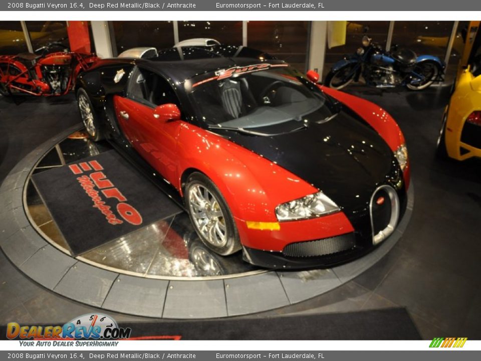 2008 Bugatti Veyron 16.4 Deep Red Metallic/Black / Anthracite Photo #17
