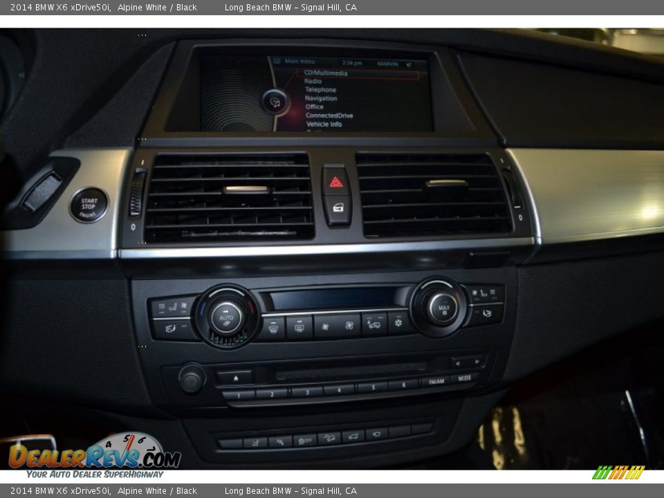 2014 BMW X6 xDrive50i Alpine White / Black Photo #8