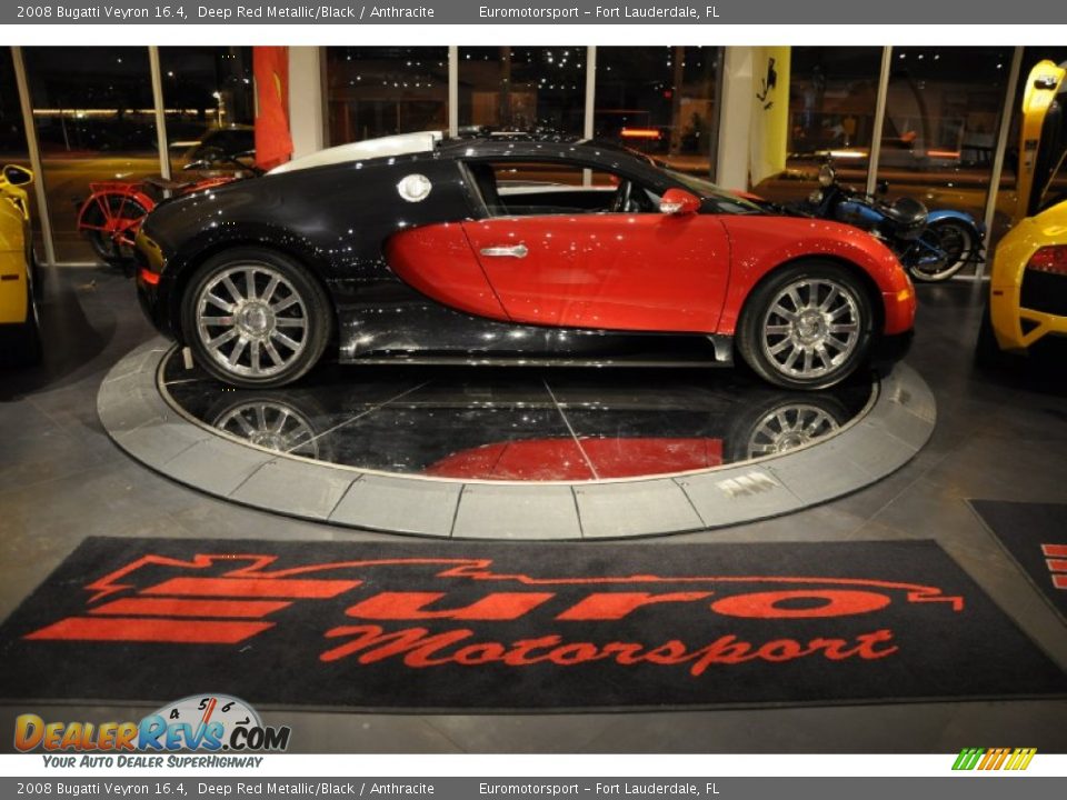 2008 Bugatti Veyron 16.4 Deep Red Metallic/Black / Anthracite Photo #22