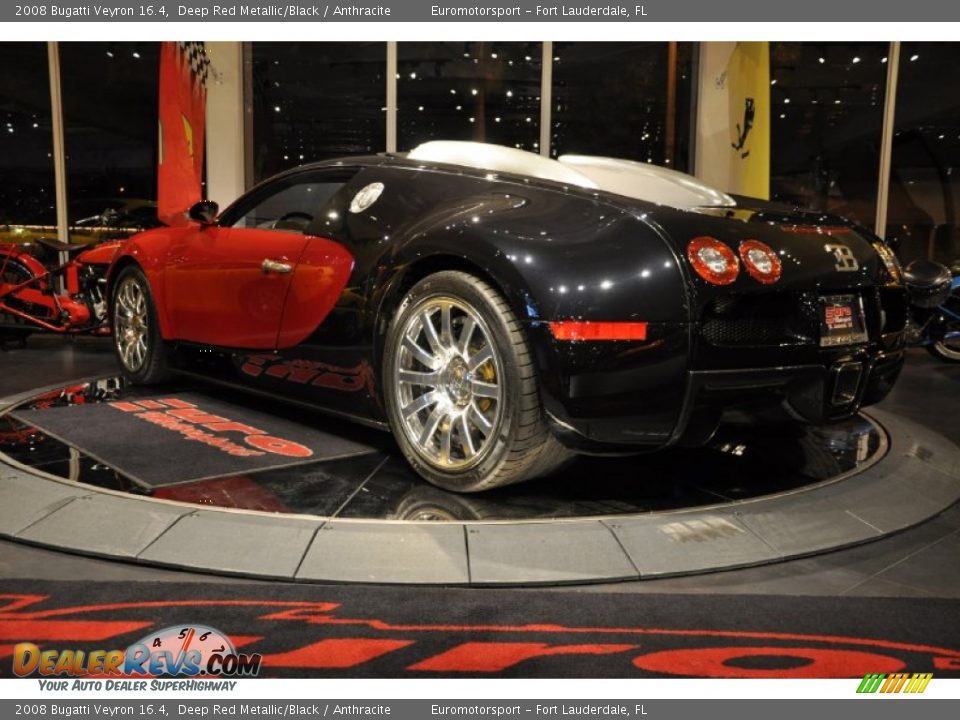 2008 Bugatti Veyron 16.4 Deep Red Metallic/Black / Anthracite Photo #24