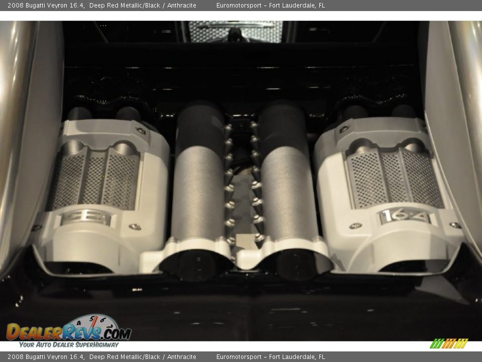 2008 Bugatti Veyron 16.4 8.0 Liter Quad-Turbocharged DOHC 64-Valve VVT W16 Engine Photo #30