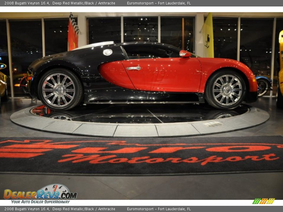2008 Bugatti Veyron 16.4 Deep Red Metallic/Black / Anthracite Photo #34