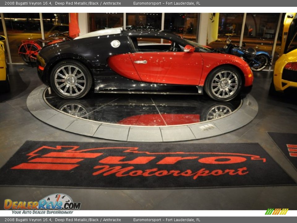 2008 Bugatti Veyron 16.4 Deep Red Metallic/Black / Anthracite Photo #35