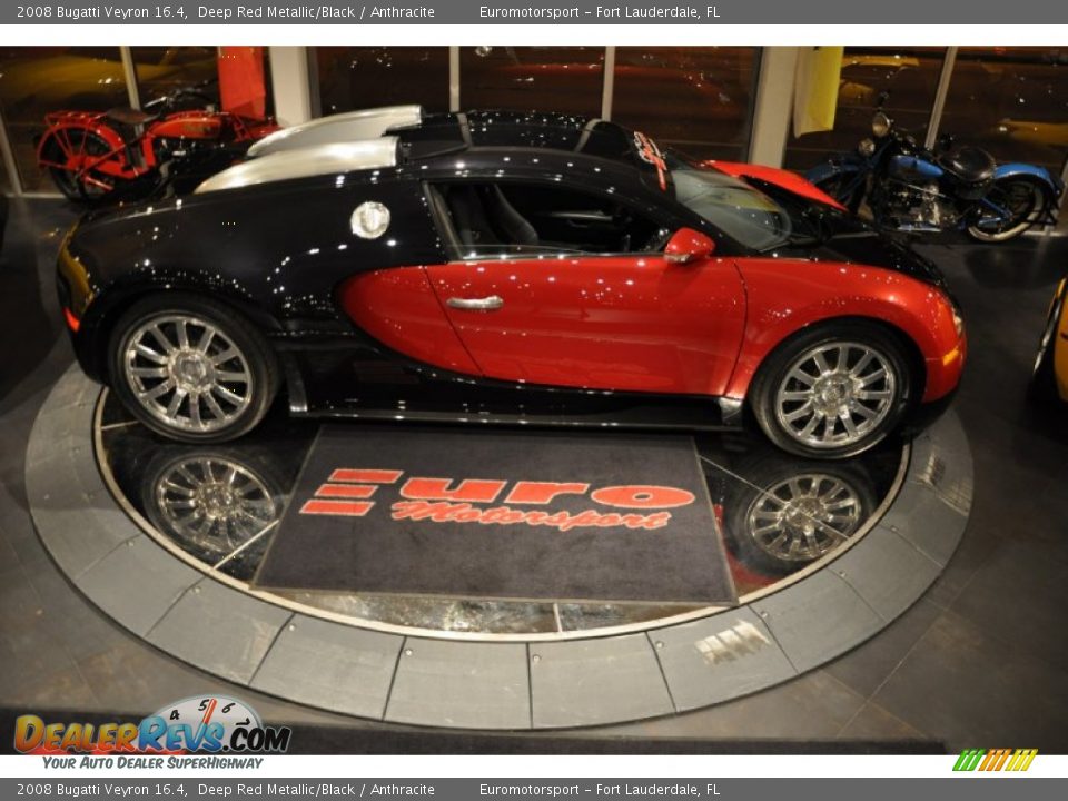 2008 Bugatti Veyron 16.4 Deep Red Metallic/Black / Anthracite Photo #36