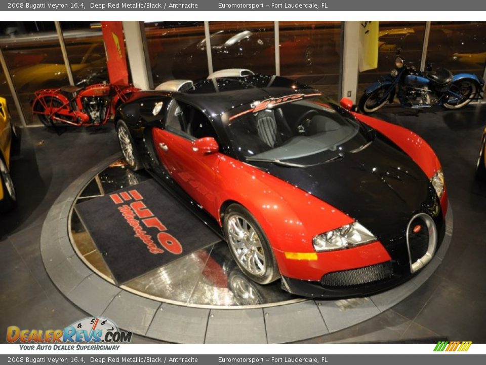2008 Bugatti Veyron 16.4 Deep Red Metallic/Black / Anthracite Photo #37