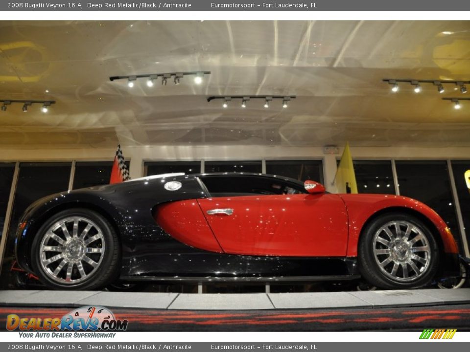2008 Bugatti Veyron 16.4 Deep Red Metallic/Black / Anthracite Photo #41