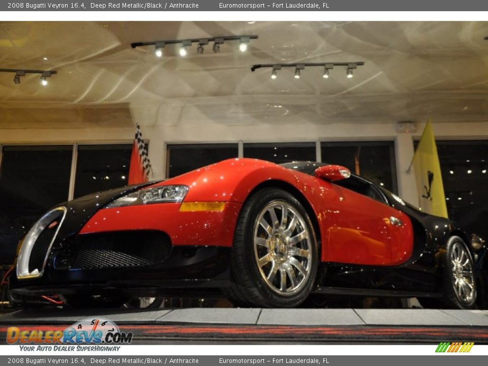 2008 Bugatti Veyron 16.4 Deep Red Metallic/Black / Anthracite Photo #43