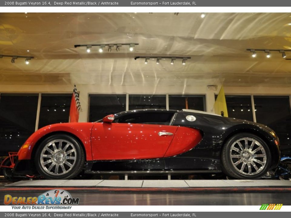 Deep Red Metallic/Black 2008 Bugatti Veyron 16.4 Photo #46