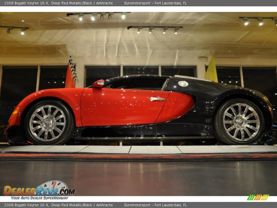 2008 Bugatti Veyron 16.4 Deep Red Metallic/Black / Anthracite Photo #47