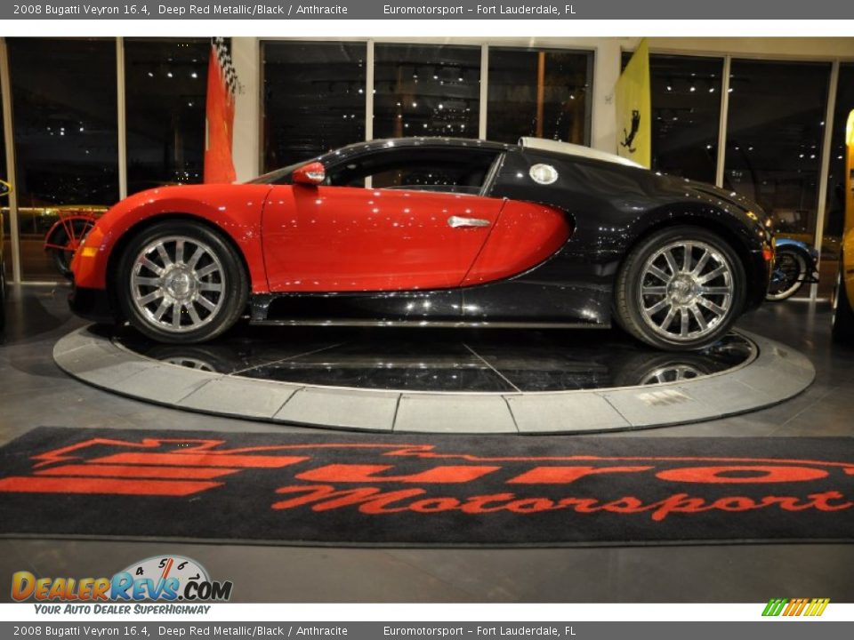 2008 Bugatti Veyron 16.4 Deep Red Metallic/Black / Anthracite Photo #48