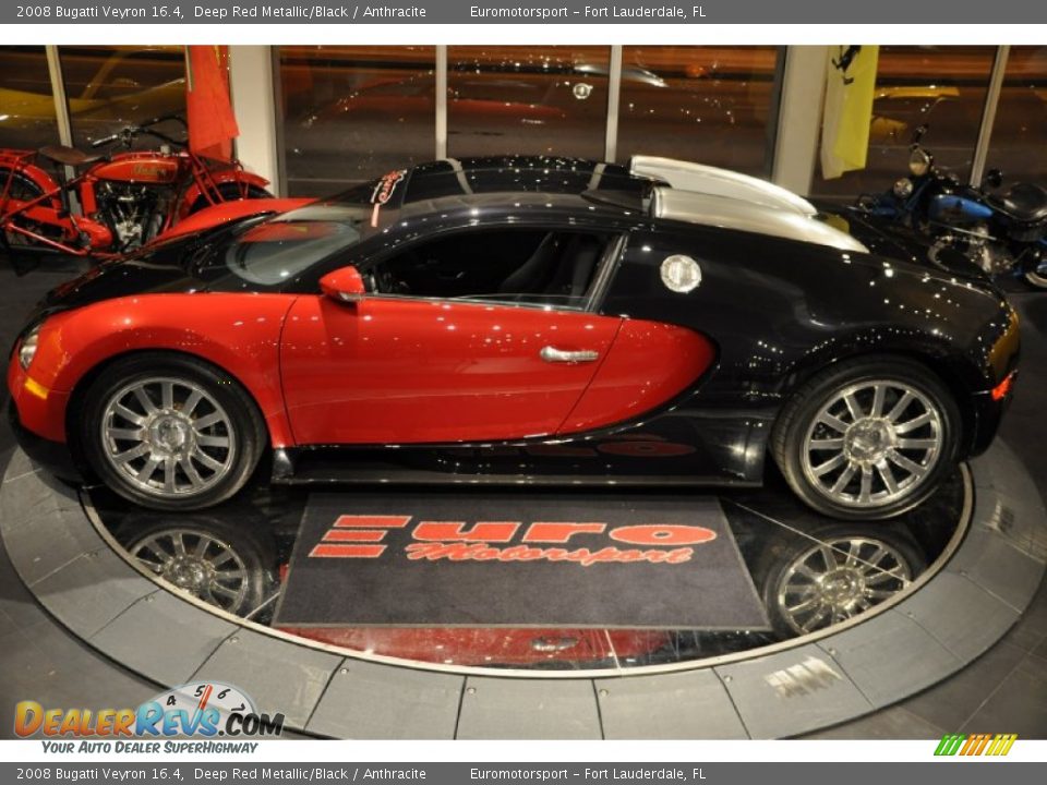 2008 Bugatti Veyron 16.4 Deep Red Metallic/Black / Anthracite Photo #49