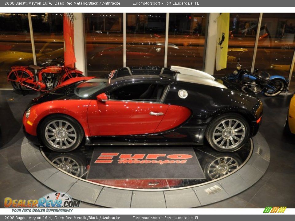 2008 Bugatti Veyron 16.4 Deep Red Metallic/Black / Anthracite Photo #50