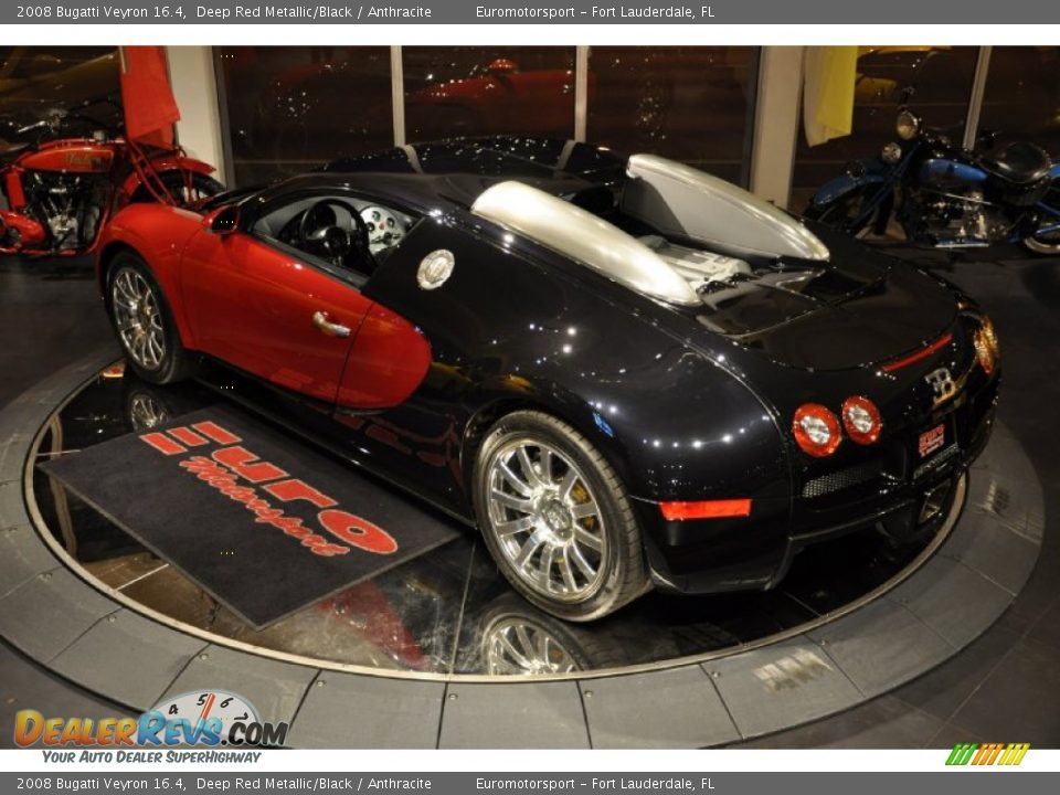 2008 Bugatti Veyron 16.4 Deep Red Metallic/Black / Anthracite Photo #51