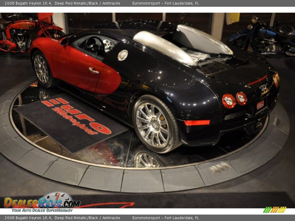 2008 Bugatti Veyron 16.4 Deep Red Metallic/Black / Anthracite Photo #52