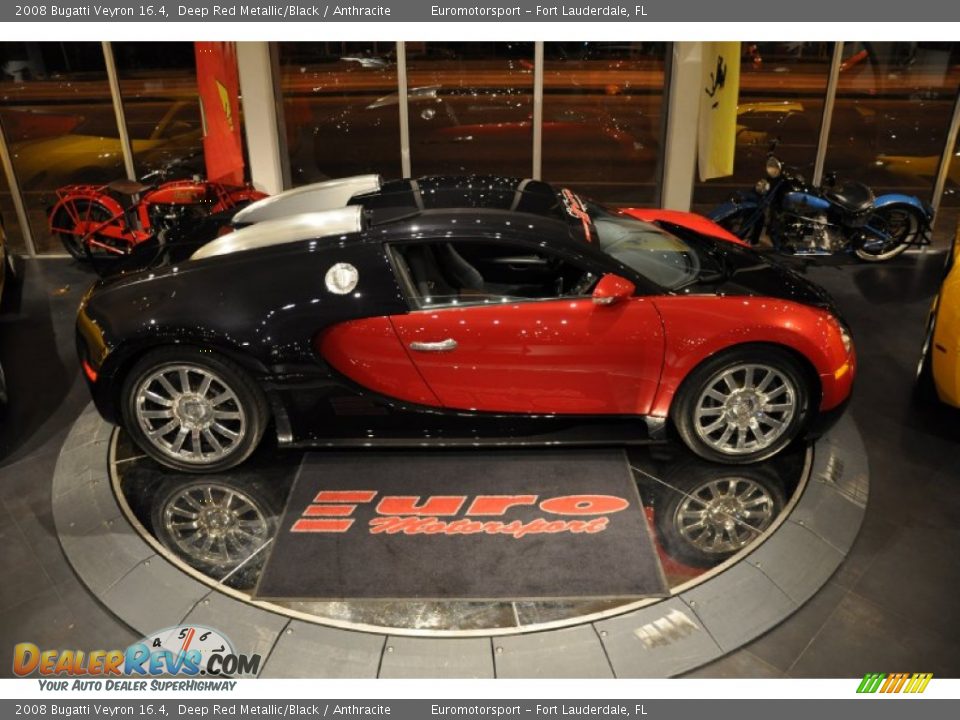 2008 Bugatti Veyron 16.4 Deep Red Metallic/Black / Anthracite Photo #55
