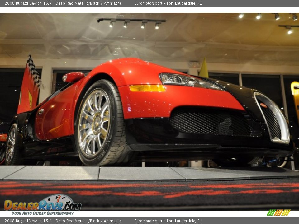 2008 Bugatti Veyron 16.4 Deep Red Metallic/Black / Anthracite Photo #56